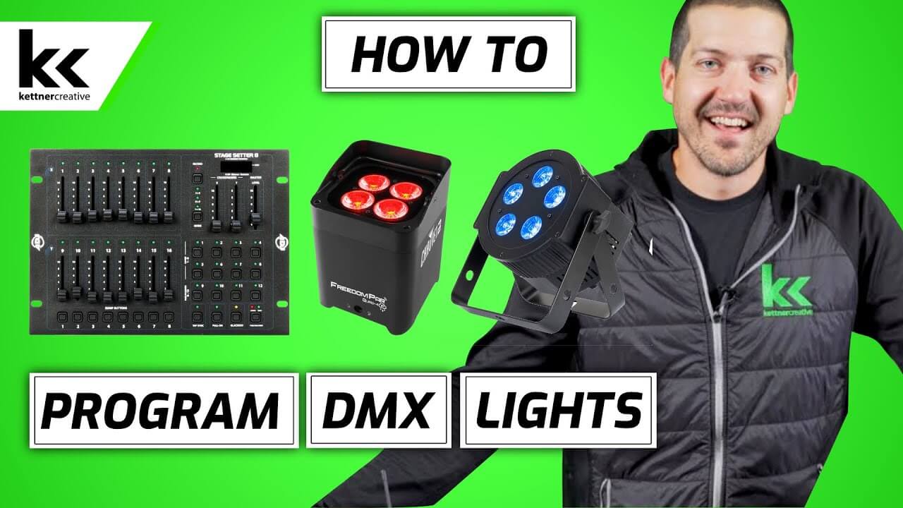 How To Program DMX Lights Beginner DMX Lighting Tutorial - Kettner Creative