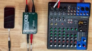 Connect Phone To Audio Mixer With DI Box