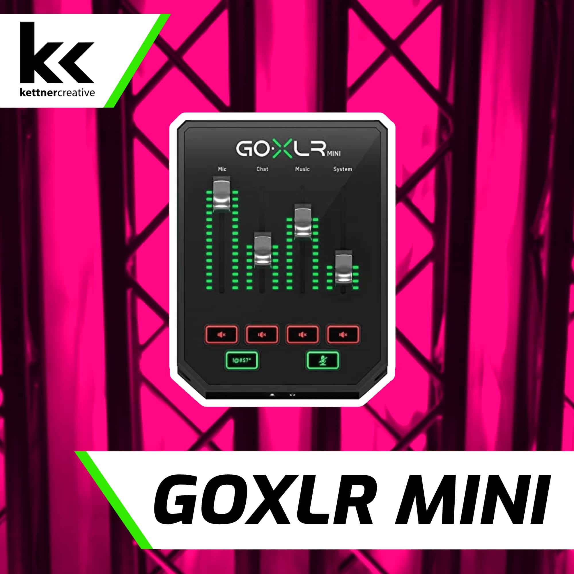 GoXLR Mini & Shure SM7B Setup Best Microphone Settings Kettner Creative