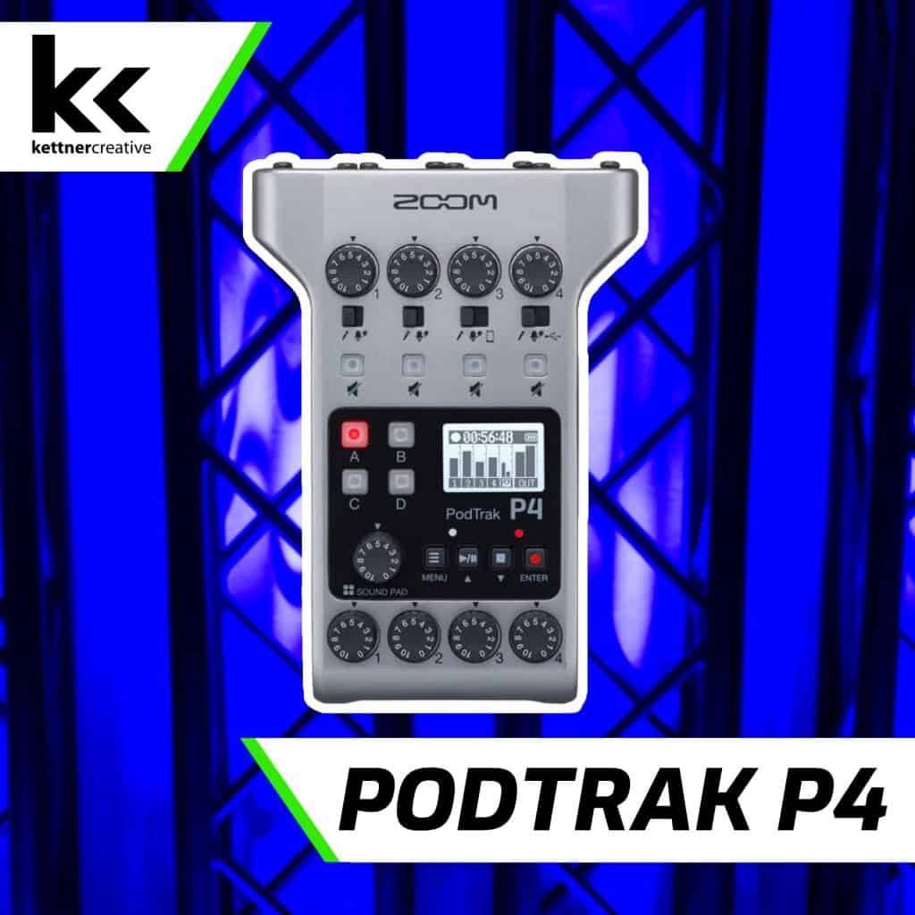 Zoom Podtrak P4 Podcast Audio Mixer