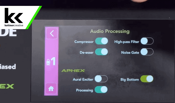 Rodecaster Pro PodMic Audio Processing