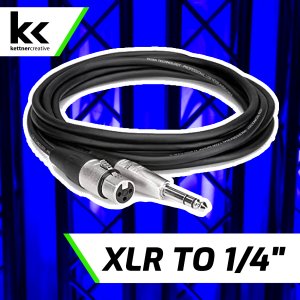 XLR Female to 1/4" TRS Cable