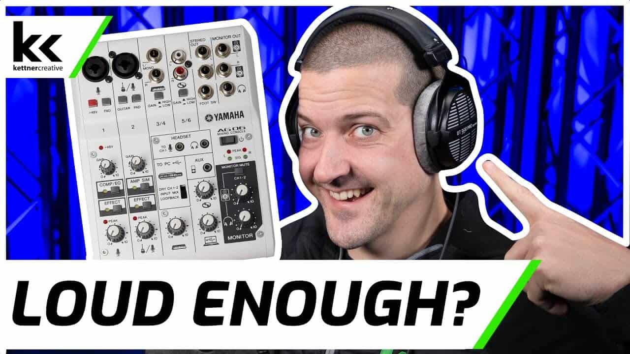 Yamaha AG06 & 250 Ohm Headphones | Loud Enough?
